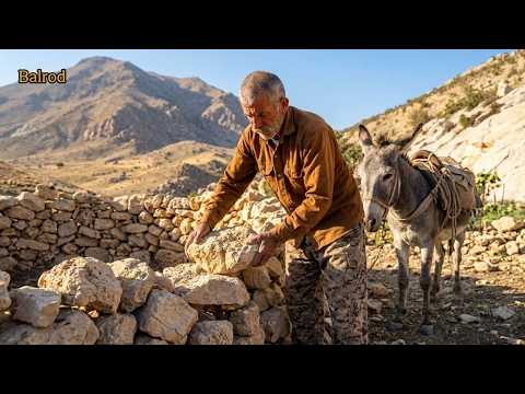 🐴 Nomads' solution; a warm donkey shelter for the cold winter