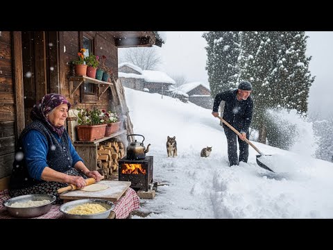 A Snowstorm ❄️ And A Traditional Breakfast 🏔️ | Simple Life In The Turkish Highlands