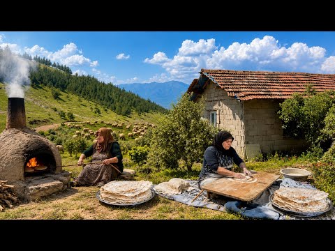 Yüksek Dağlarda Köy Hayatı | Tandır Ekmeği Köy Yemekleri Belgesel Vlog