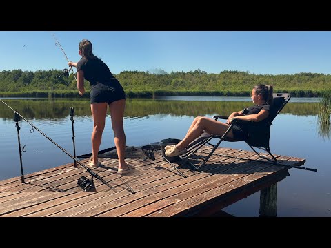 Girl Fishing Alone🎣Сooking | Solo Сamping | Relaxing Sounds of Nature ASMR ⛺#outdoors #fishing #carp