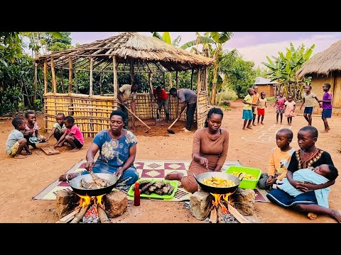 Preparing a Delicious African Dinner with Deep Fried Fish & Irish Wedges + Gazebo Floor Leveling