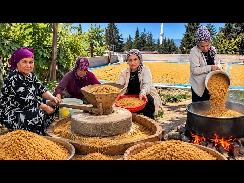 Köy Yaşamı Doğal Bulgur Yapımı | Belgesel Tadında Köy Hayatı