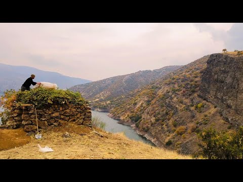 Dağ evi yapımı 2-Bölüm / Uçurumun üzerinde zor koşullarda ev yapımı. Challenging homemade part-2