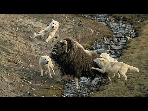 When a Musk Ox Totally Flips the Script Against Wolves