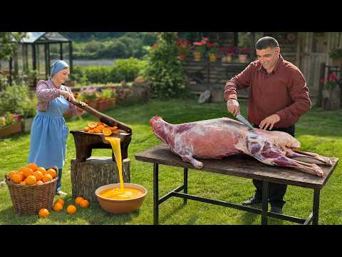 Cooking Delicious Lamb Marinated In Fresh Orange Juice!