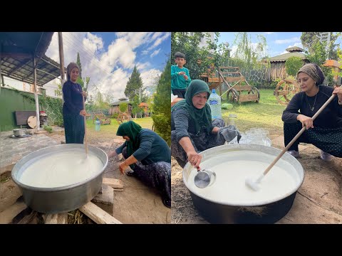 SOBALI KÖY EVİNİN EN LEZZETLİ YEMEĞİ 😍 ODUN ATEŞİNDE 3 SAAT PİŞEN LEZZET 💫 YAĞMURLU KÖY HAYATI