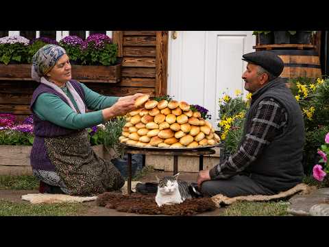 Fresh Bread Cooked Over Fire – Ancient Village Technique 🍞🔥