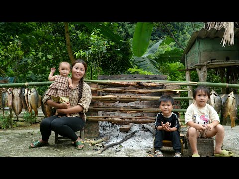 How to catch giant fish, grill them whole for your young son to eat, and take them to sell.