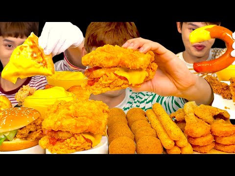 ASMR 봉길이 치즈소스 찍먹방 모음편 🧀 메리크리스마스~!!🎄 Bonggil's cheese sauce video collection~!! Merry Christmas 🎁