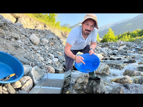 Tarihi Bölgede Derede Altın Eleme Yapıyoruz !!!