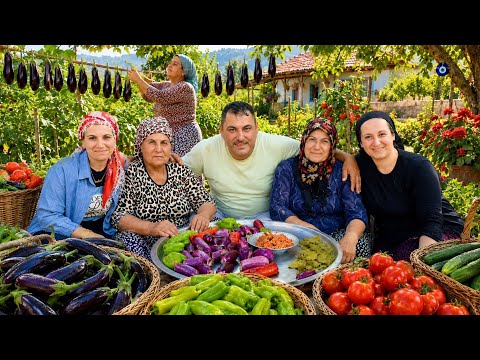 Köy Yaşamı Kışlık Hazırlığı Yapımı ~ Village Life Yükseklerde Aile Yaşamı Flim 4K
