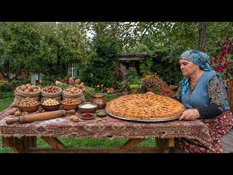 Making Traditional Azerbaijani Baklava with Three Nuts 🍯🌰