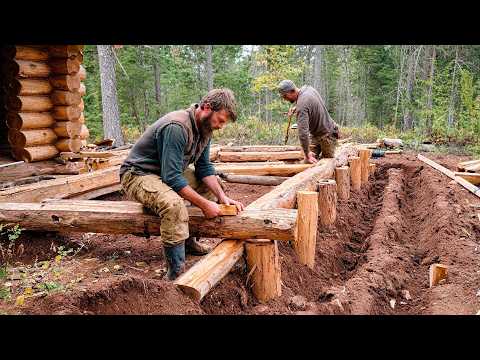 Two Men Build a LOG CABIN in the Forest | Start to Finish by @lifeinthesiberianforest1