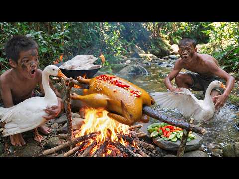 Wilderness Cooking: Geese Food In Jungle