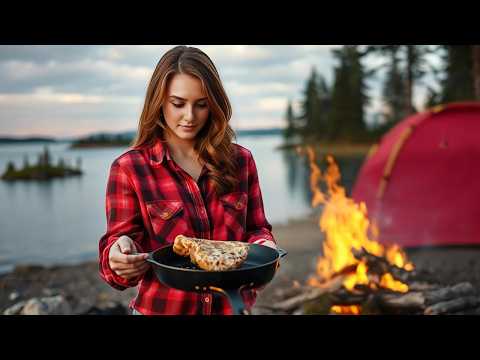SOLO SURVIVAL CAMPING On The LAKE| Outdoor Cooking, Relaxing!