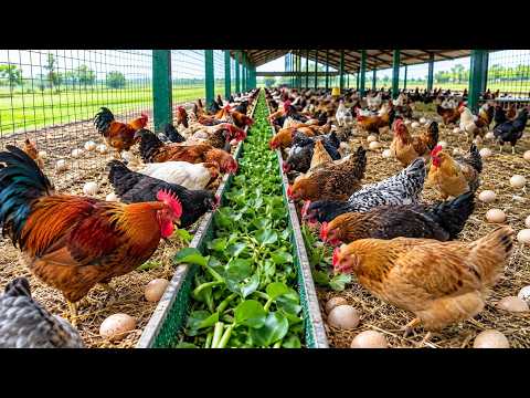 How To Prepare Water Hyacinth As Feed For Laying Hens - Chicken Farming.