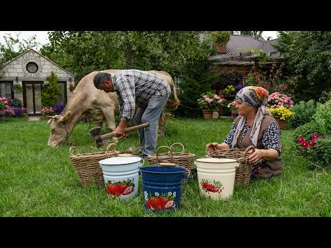 From Fresh Cow Milk to Homemade Cheese & Rustic Cheese Pie | Village Life Cooking 🧀🌿