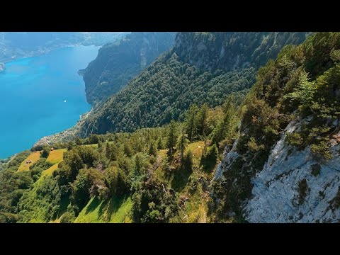 Wingsuit Flight Over a Stunning Lake