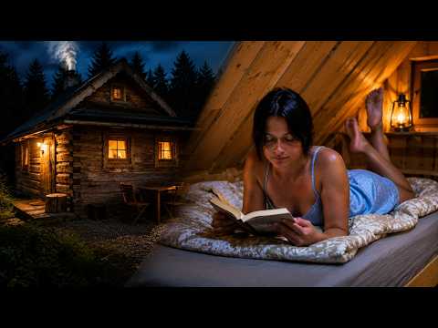 🏡I Spent the Night Alone in a Cozy Mountain Cabin…The Perfect Escape⛰️Nature ASMR #nature #outdoors