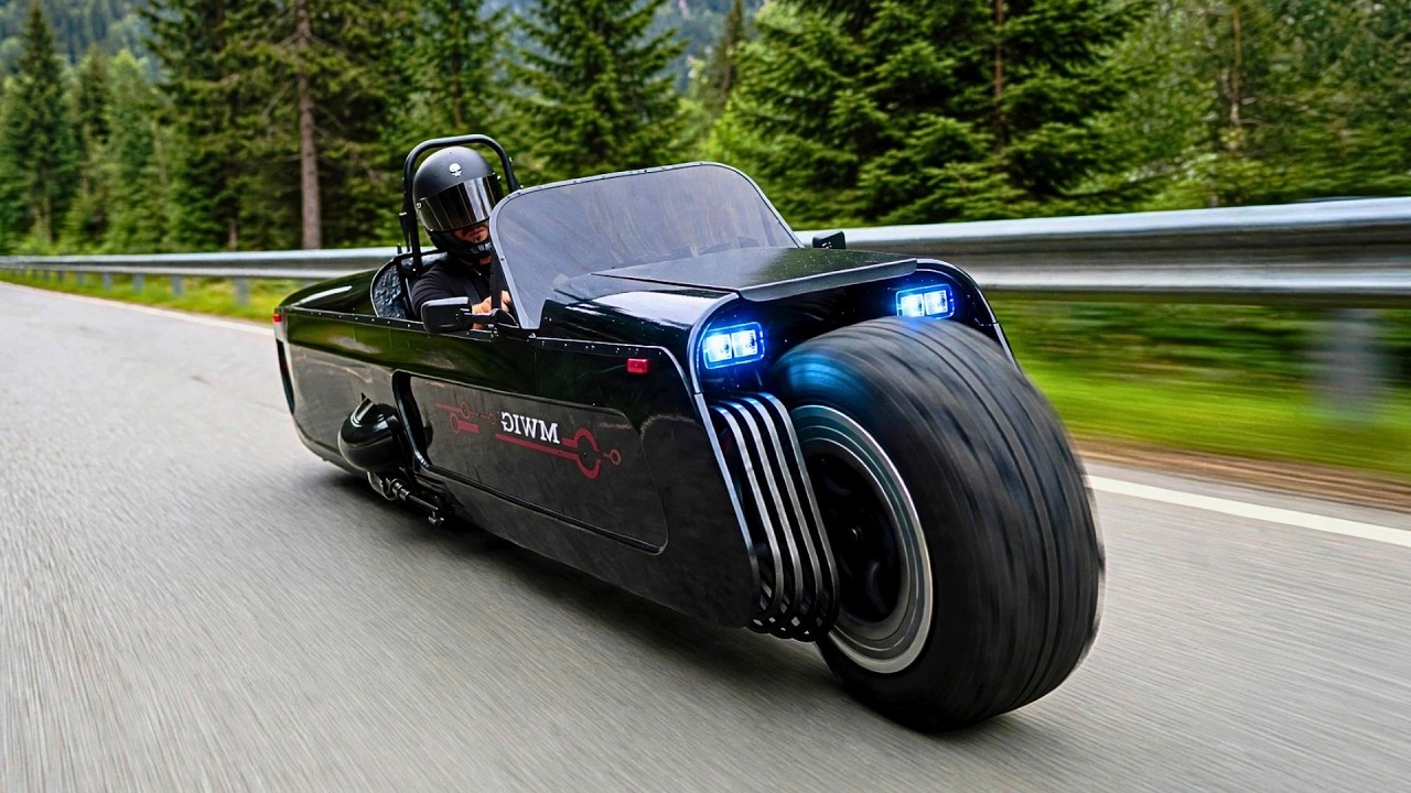Man Builds A Futuristic Motorcycle From An Old Scooter | Garage Built By @mwigmedia