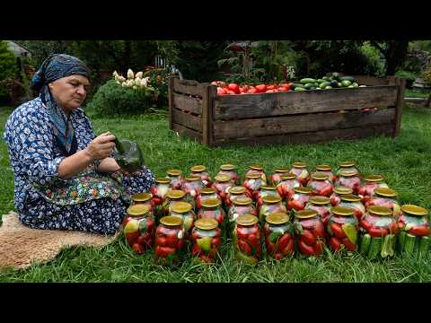 From Garden to Jar | Preserving Cucumbers & Tomatoes for Winter 🌿🍅