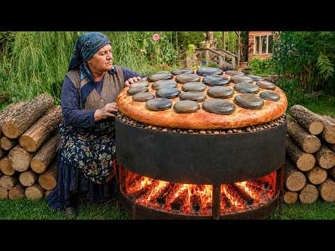 Hot Stones Meat Pie – Authentic Village Cooking 🔥🥩