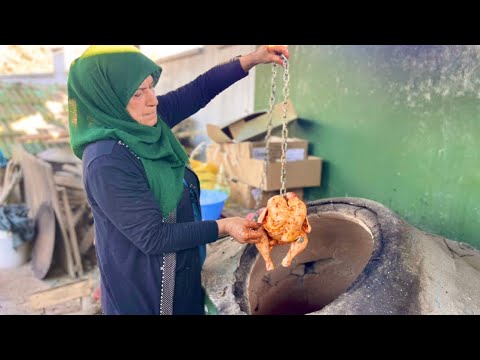 ODUN ATEŞİNDE ZİNCİRLİ TANDIR TAVUK 💫 HİÇ BU KADAR LEZZETLİ OLMAMIŞTI ~ Ramazan İftar Yemeği