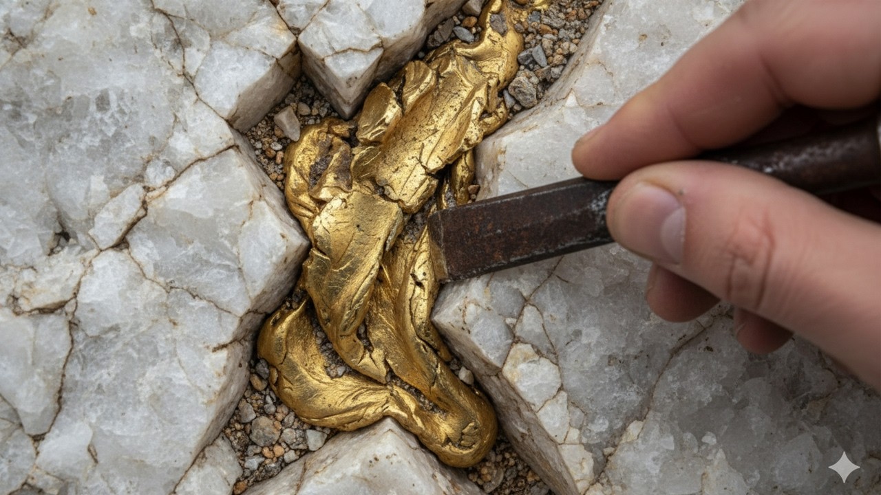 Secret Gold Vein Found #gold
