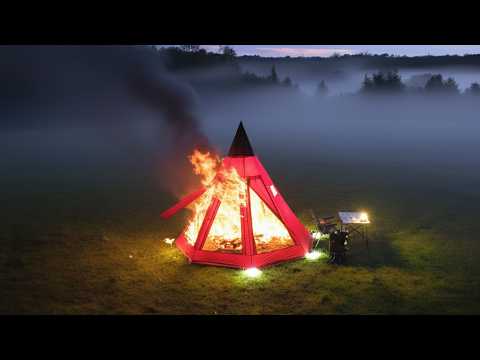 My Tent BURNED In The Camp!!