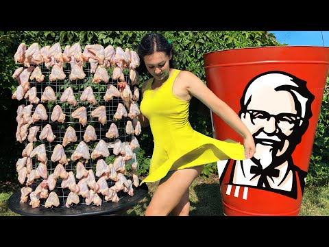 KFC-Inspired Fried Chicken! Crispy Goodness Under the Sky!