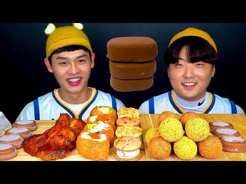 ASMR 봉길이와 친구의 한입만😆 비교먹방~!! Bonggil With Best Friend Big Bite MuKBang~!!