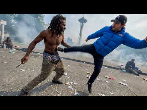 I Confronted Drug Addicts in Seattle! *attacked*