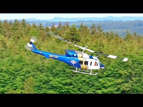 WOW !!! FANTASTIC RC BELL-212 SCALE MODEL TURBINE HELICOPTER / FLIGHT DEMONSTRATION !!!