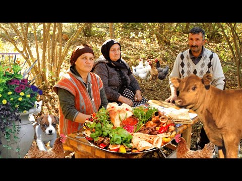 Azərbaycan Mətbəxi Sacda Qazan Kotleti, Country Life Vlog, Outdoor Cooking