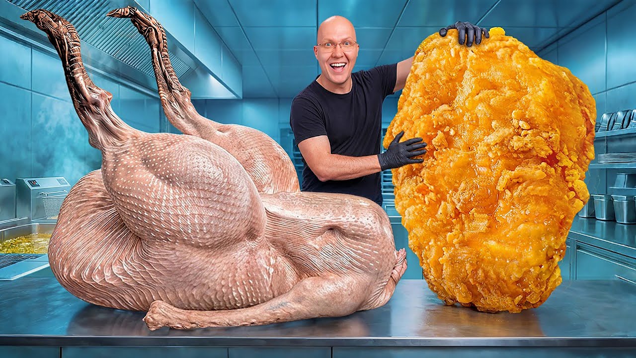 I Made a Giant Nugget From a Whole Ostrich!