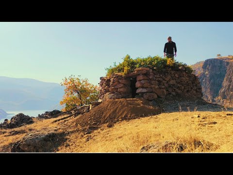 Dağ evi yapımı 1-Bölüm / Uçurumda taş ev yapımı. Making a stone house on the cliff Part 1 #shelter