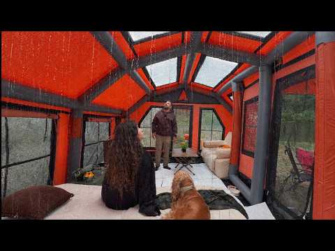 ☔️SAĞANAK YAĞMURDA YENİ ÇADIRIMIZLA KAMP