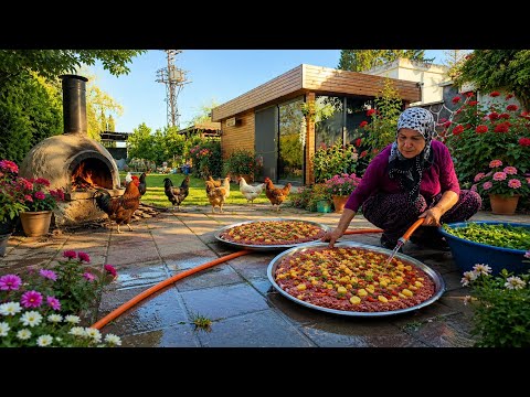 Köy Yaşamı Tandırda Kuzu Eti Yemeği | Turkish Village Food Vlog