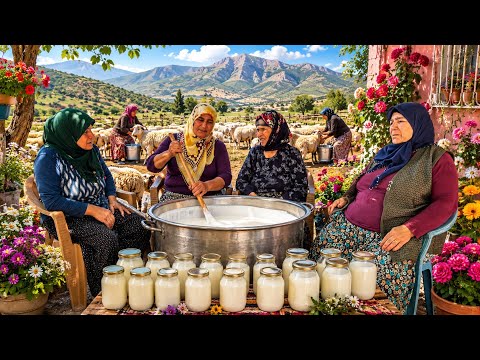 Yüksek Dağlarda Üç Kardeşin Zorlu Köy Yaşamı | Köy Yemekleri Belgesel 4K
