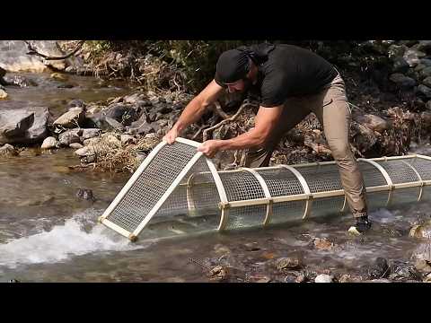 Man Uses Amazing FISHING TECHNIQUES & Makes the Most INSANE Fishing Traps | by @rampewild.