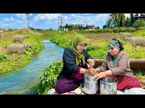 DOĞAL KÖY EVİ YAŞAMI 😍 ODUN ATEŞİNDE SABAH KAHVALTISI 💫 GELİN GÖRÜMCE HAYATI VLOG