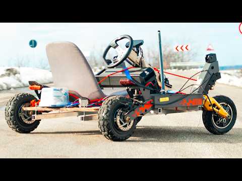 I Built A 12.000W Kukirin G2 E-Scooter Go-Kart...