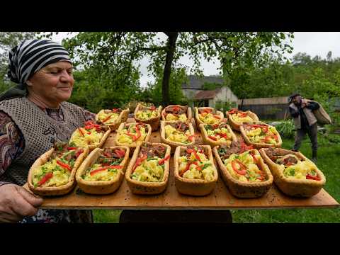 Golden Bread Boats with Savory Filling – Meat and Potato Bread Boats 🌶
