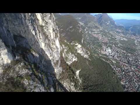 Cima Sat Wingsuit base jump at #lakegarda