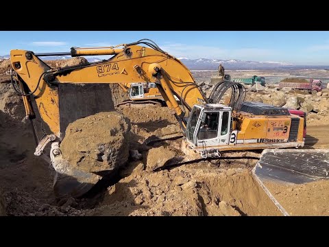 Excavators, Wheel Loaders, Bulldozers, Heavy Hauls, On Mines & Quarries - Mega Machines Movie - 4K