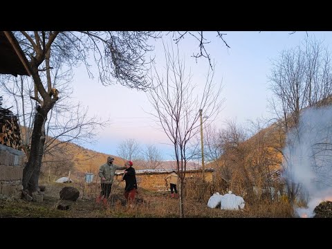 Anadolu'nun yüksek bir dağ köyünde mutlu ailenin yaşamı.