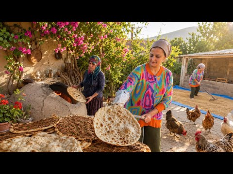 Köy Yaşamı Yeni Tandır Ekmeği Yapımı \ Belgesel Flim 4K