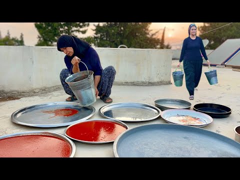 GELİN EVİ YENİ ARANAN YEMEK TARİFİ ~ KREPLİ GÖZLEME ~ YAĞMURLU KÖY HAYATI VLOG