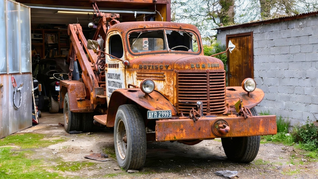 Man Restores 80-YEAR-OLD Tow Truck Back to New | Start to Finish by @RV-19