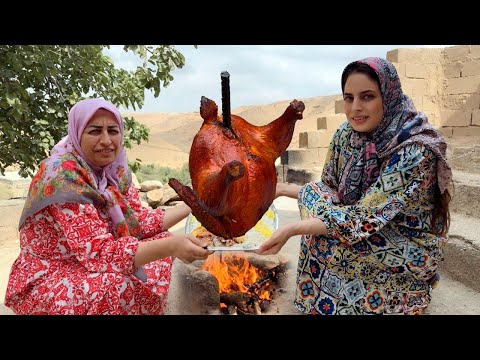 🏔️ Cooking the Tastiest Roast Chicken High in the Iranian Mountains